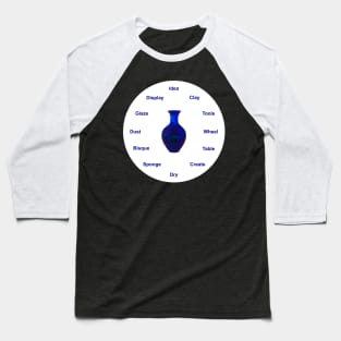 Pottery Clock Baseball T-Shirt